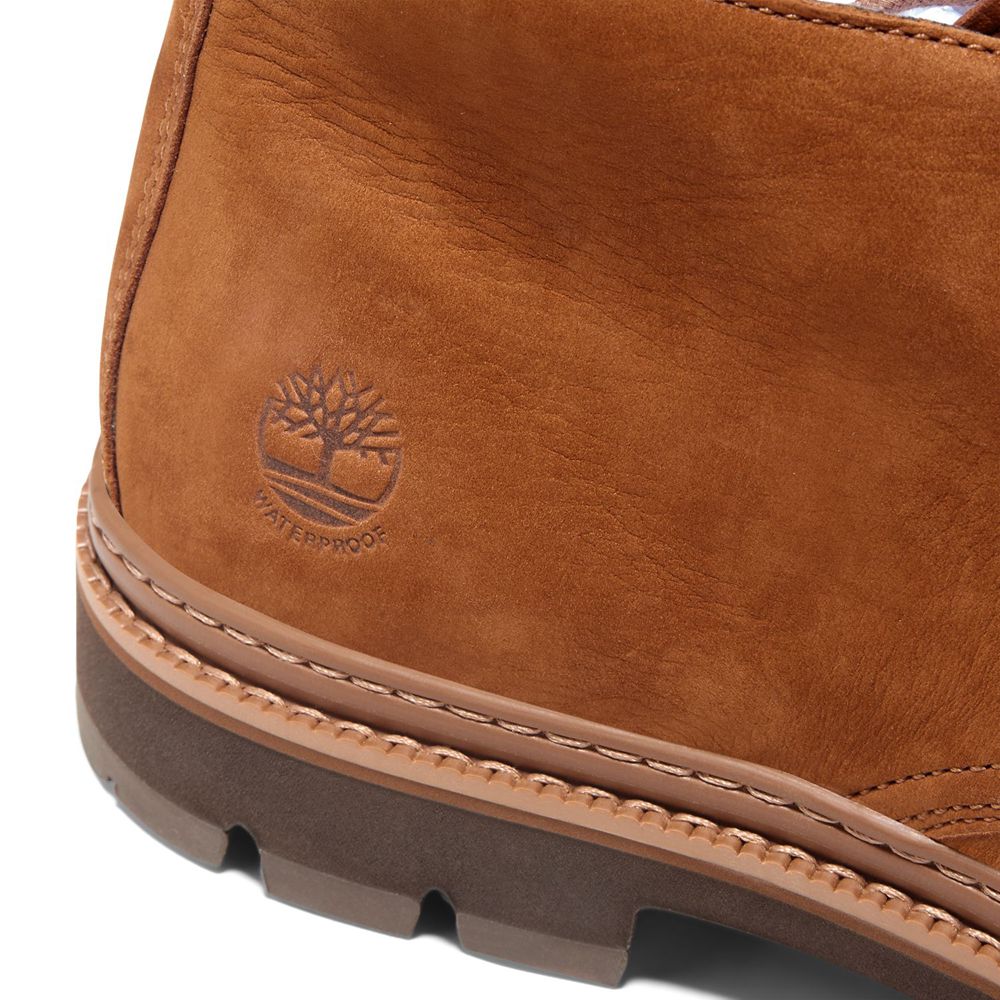 Timberland Chukka Μποτακια Ανδρικα Καφε - Port Union Waterproof - Greece 4635107-CU